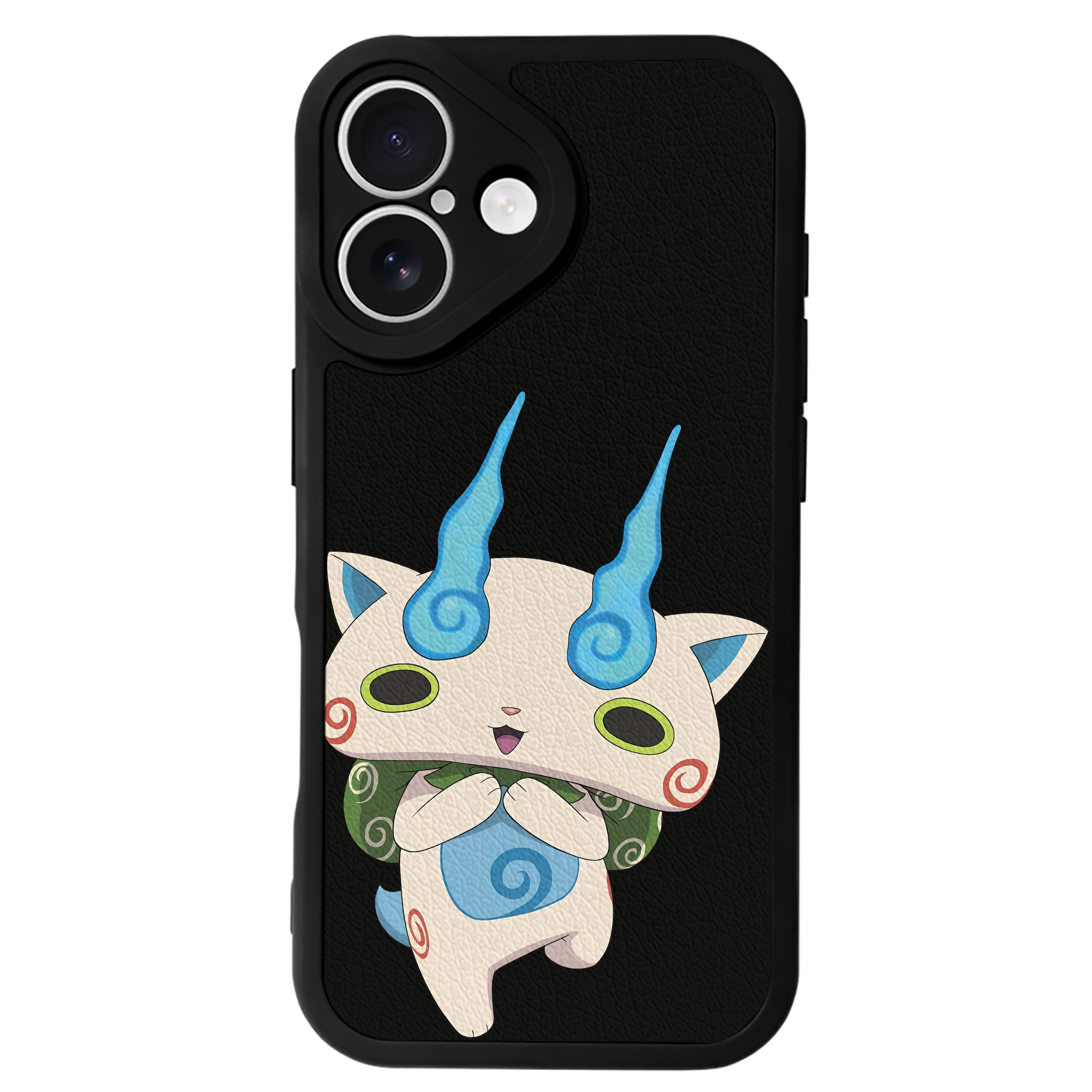（画像用） 妖怪ウォッチ Yo-kai Watch 【iPhone 16シリーズ対応】シリコンスマホケース（レザー調） 材質：シリコン